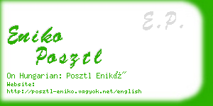 eniko posztl business card